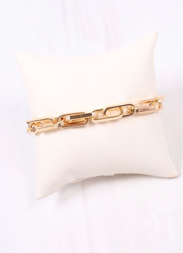 Rabson Link Stretch Bracelet GOLD - Caroline Hill