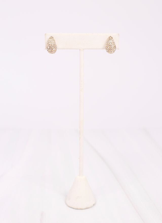 Reynaldo CZ Teardrop Earring GOLD - Caroline Hill