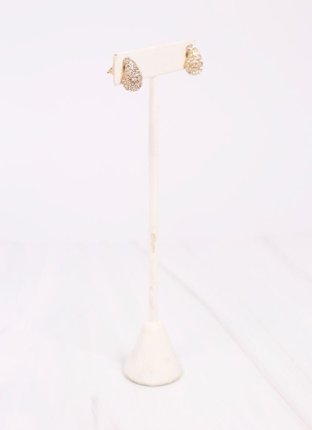 Reynaldo CZ Teardrop Earring GOLD - Caroline Hill