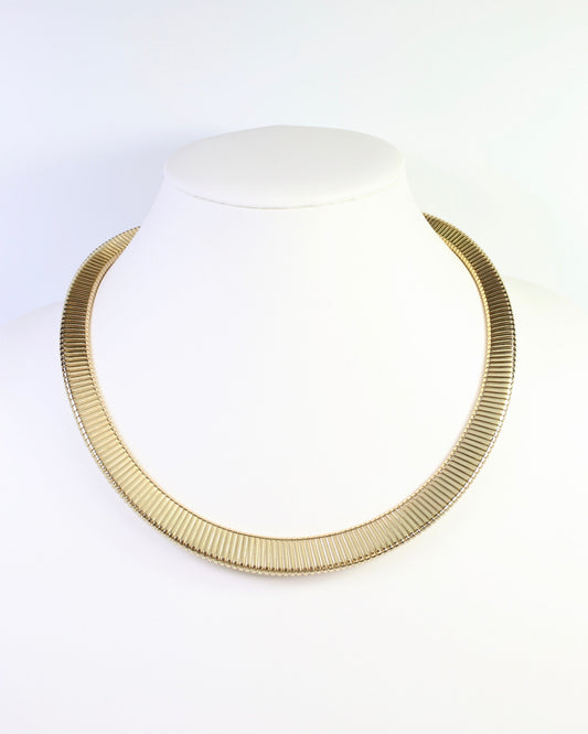 Monroe Herringbone Necklace Gold