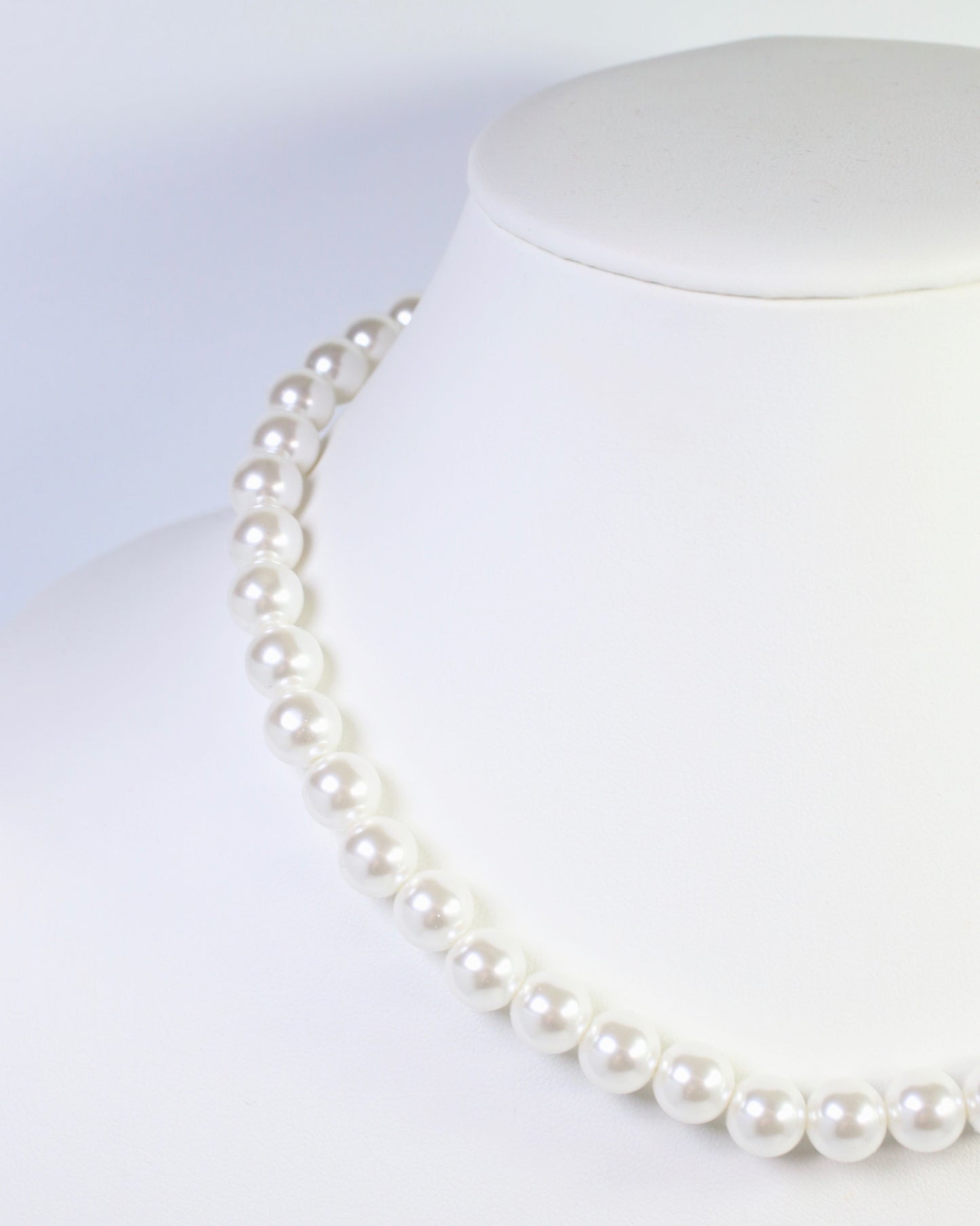 Greenville Pearl Necklace Cream