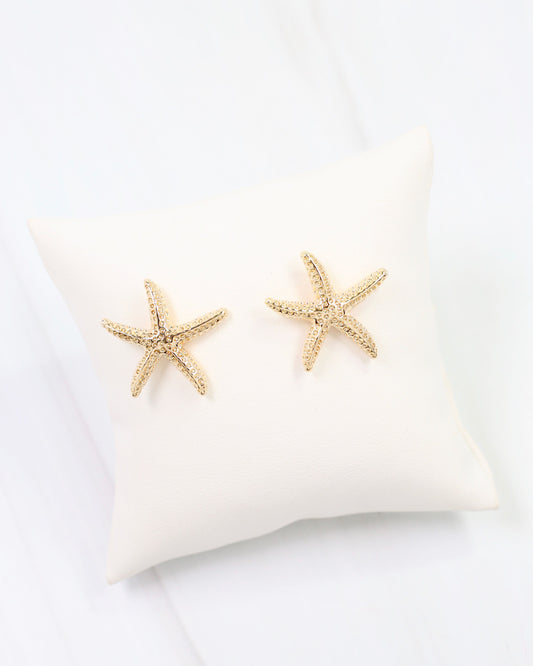 Elyria Starfish Post Earring Gold