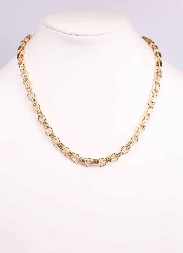 Slayter Link Necklace GOLD - Caroline Hill