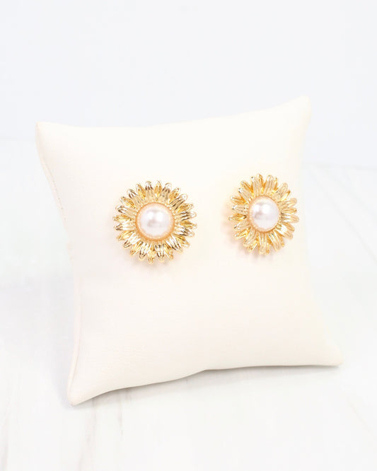 Fiona Pearl Earring WR Gold