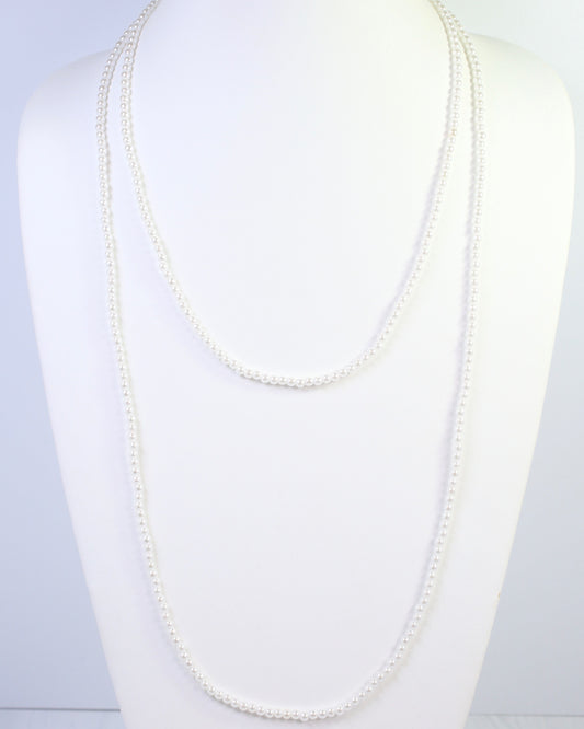 Gulfport Layered Pearl Necklace Cream