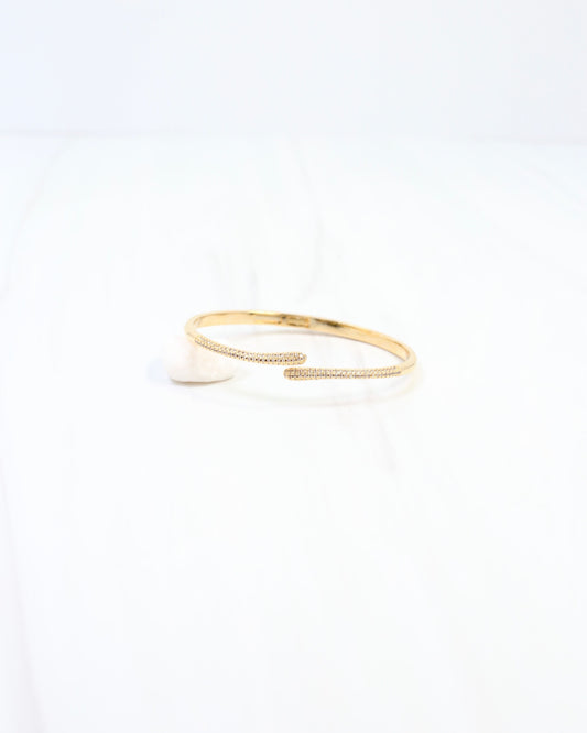 Shiprock Pave Cuff Bracelet WR Gold