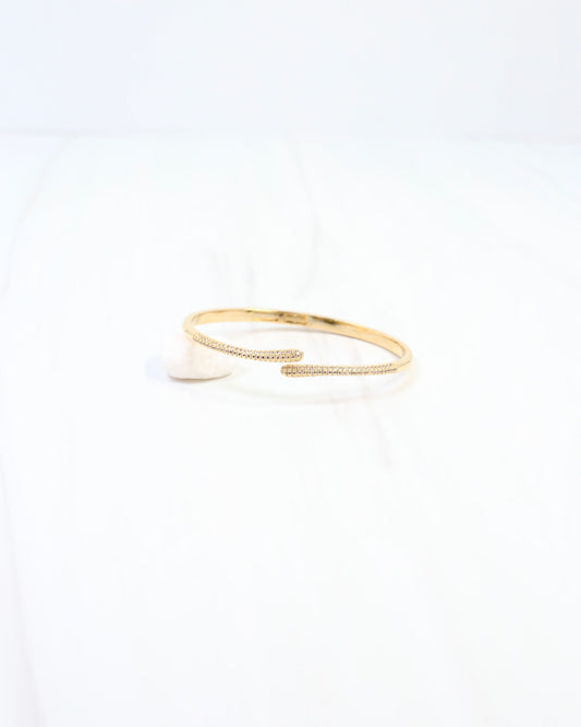 Shiprock Pave Cuff Bracelet WR Gold