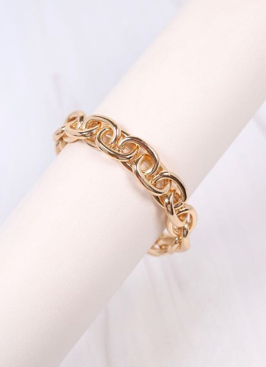 Teresa Link Stretch Bracelet GOLD - Caroline Hill