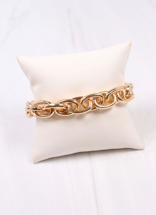 Teresa Link Stretch Bracelet GOLD - Caroline Hill