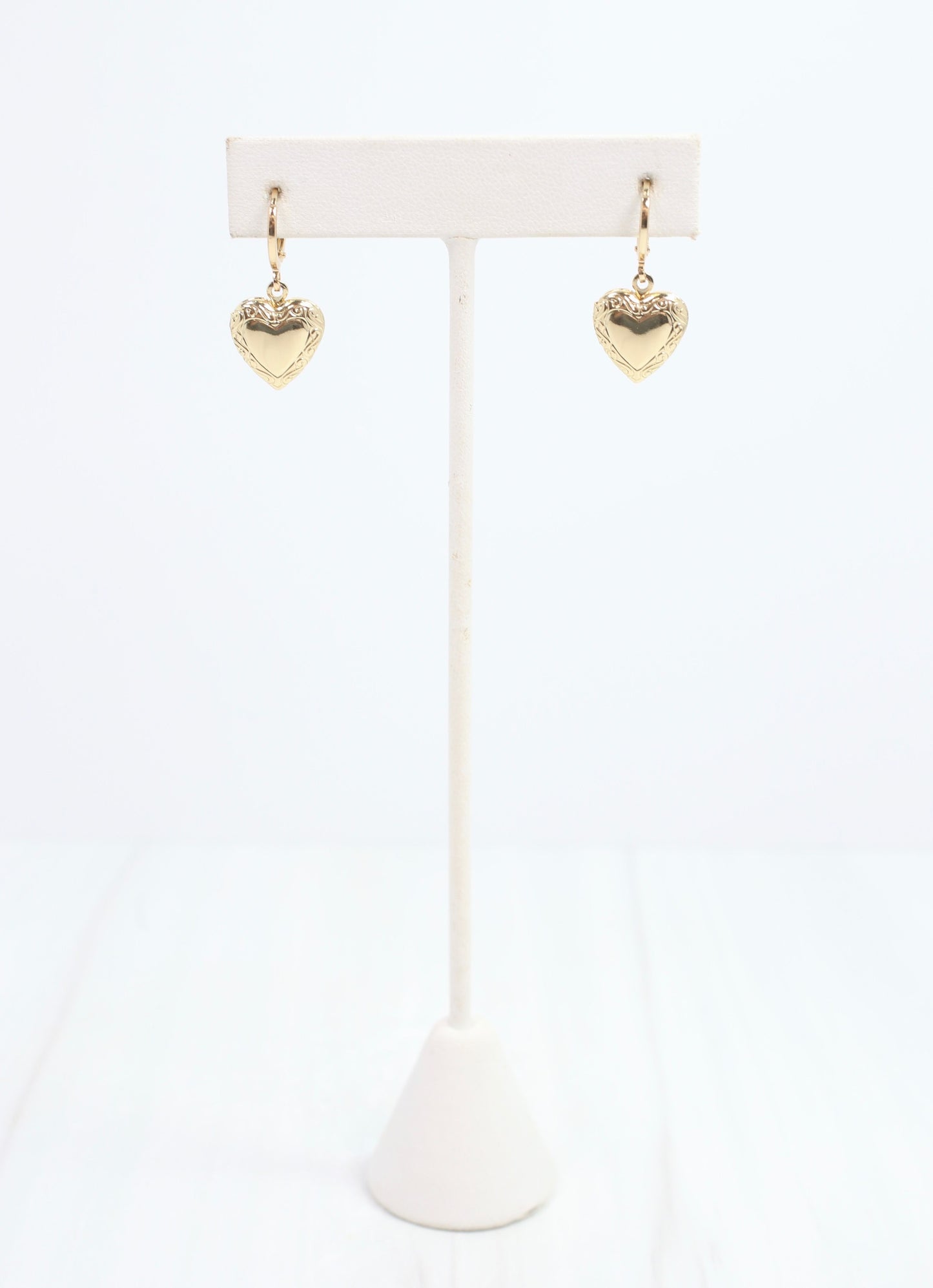 Valery Heart Locket Earring Gold