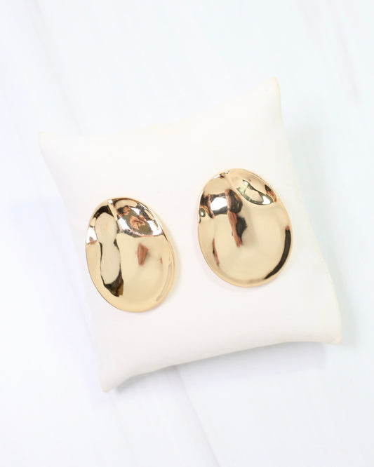 Coronado Round Drop Earring Gold