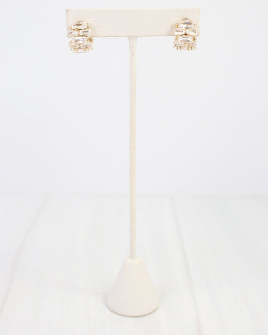 Elloree Crystal Hoop Gold