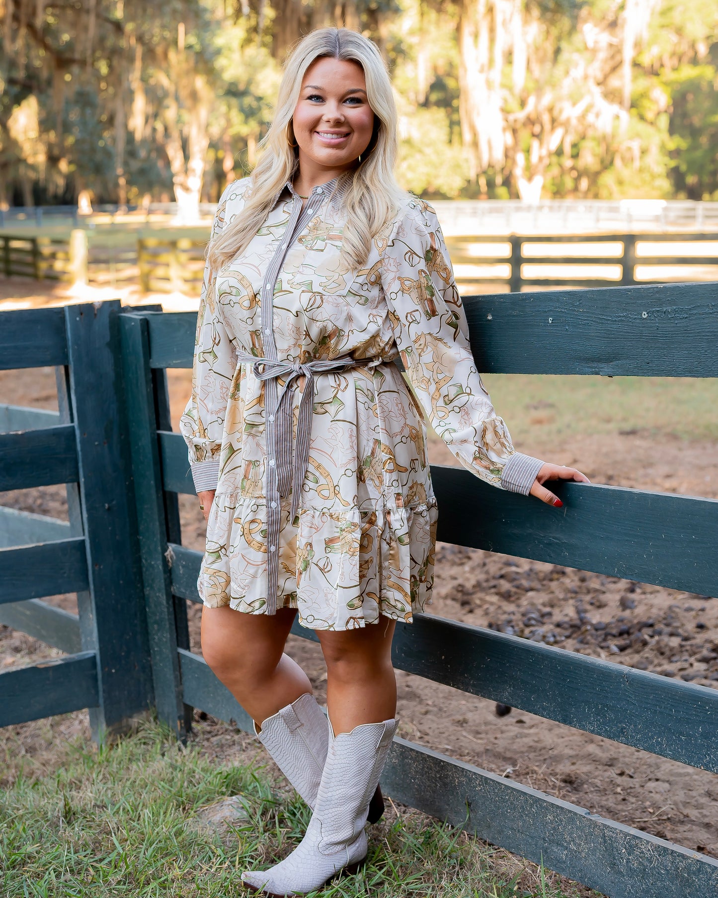 Dallas Button Down Dress - Cream