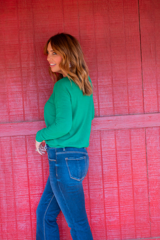 Kenmore Crew Neck Sweater - Green