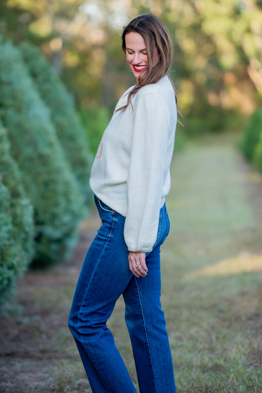 Randolph Teddy Bear Cream Sweater