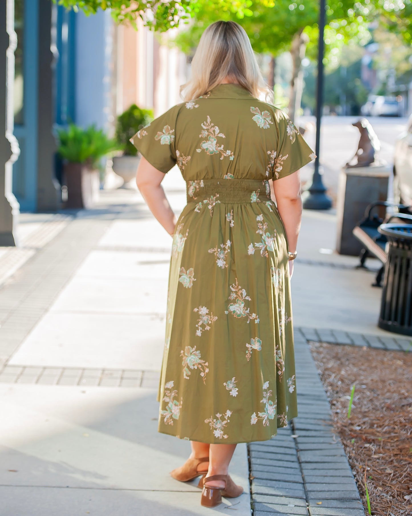 Polly Paisley Print Midi Dress