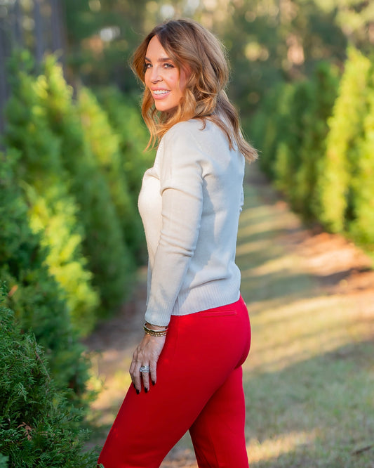 Drayton Cable Detail Sweater - Ivory