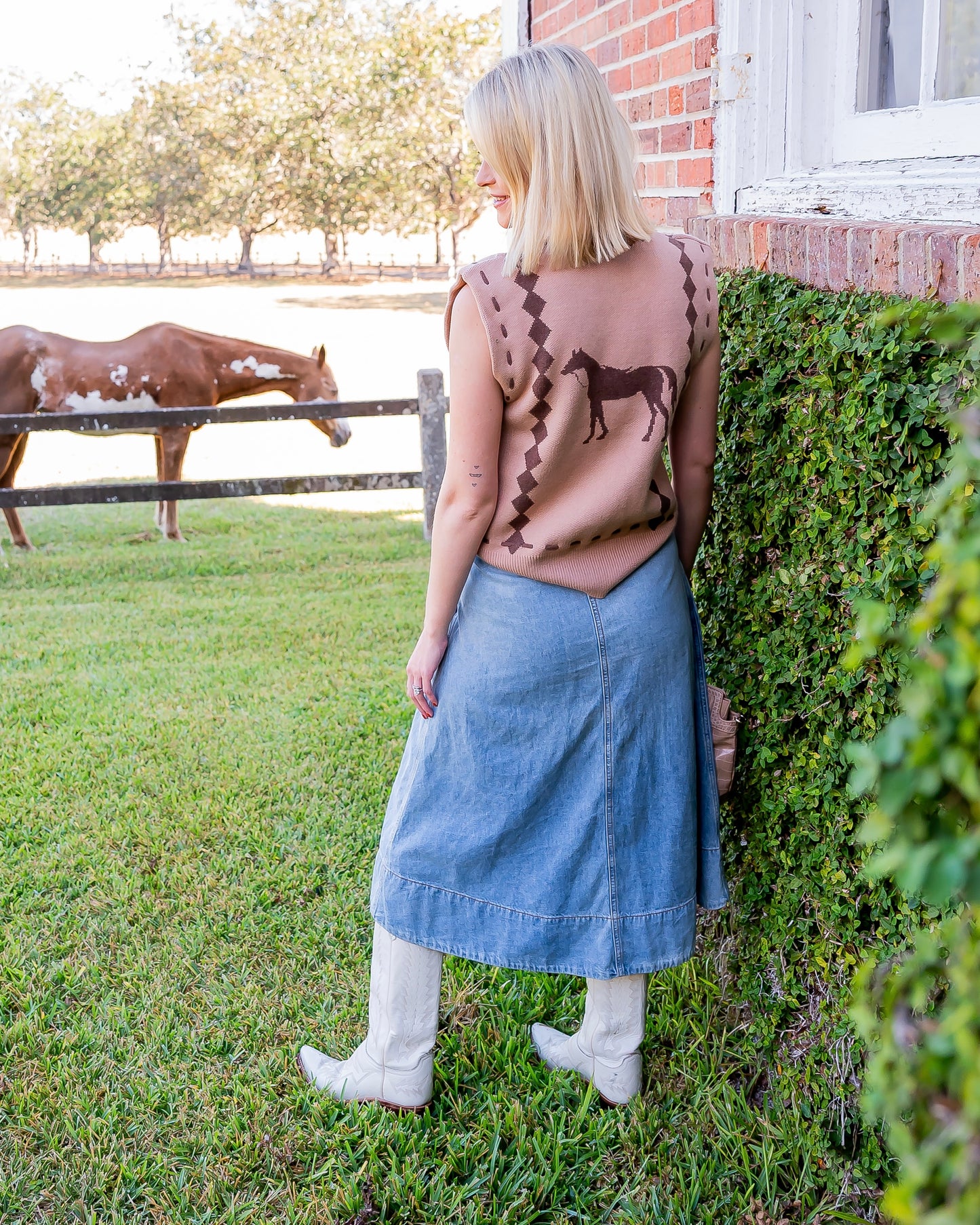 Wellington Horse Knit Vest