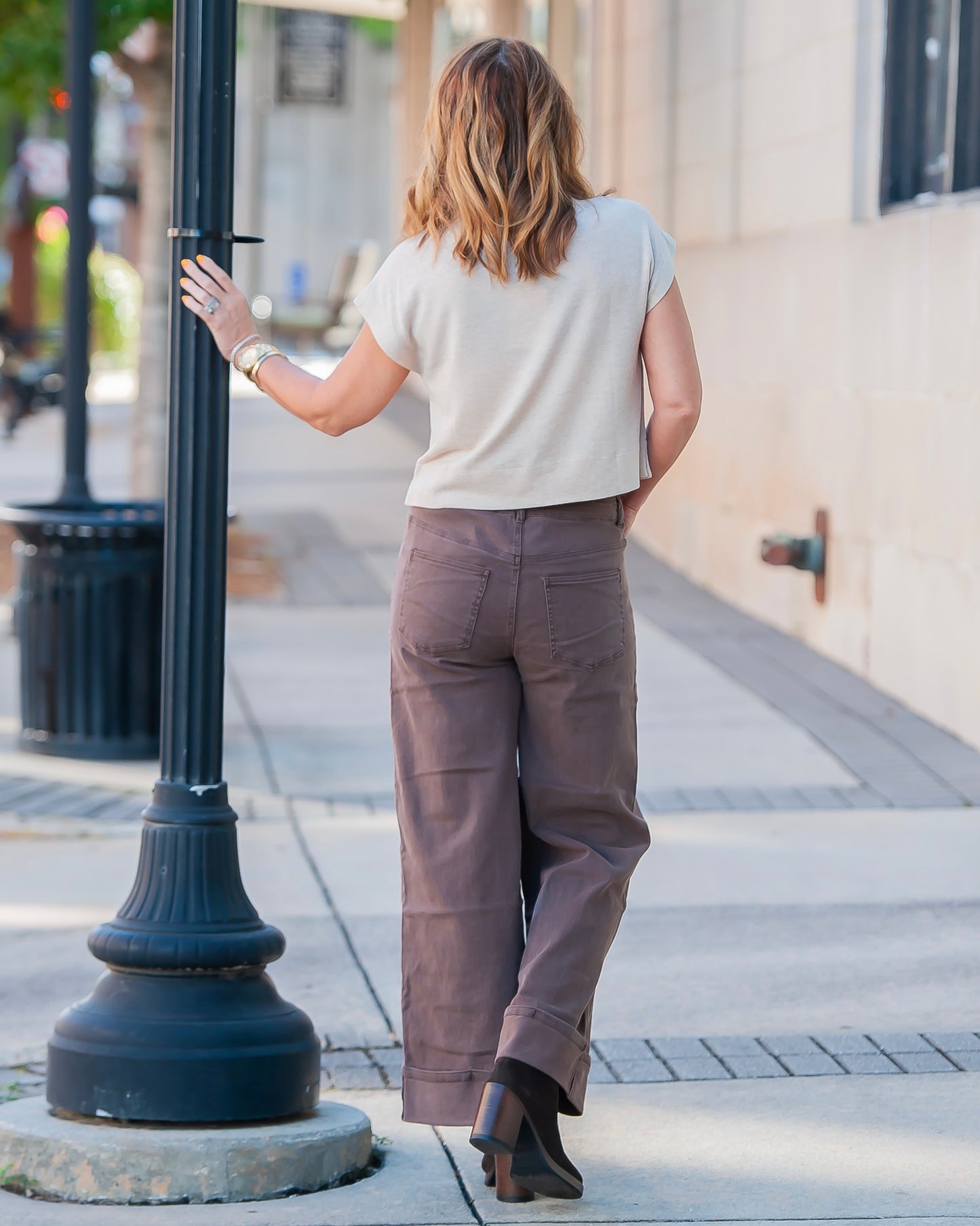 Shields Mock Neck Top- Oatmeal