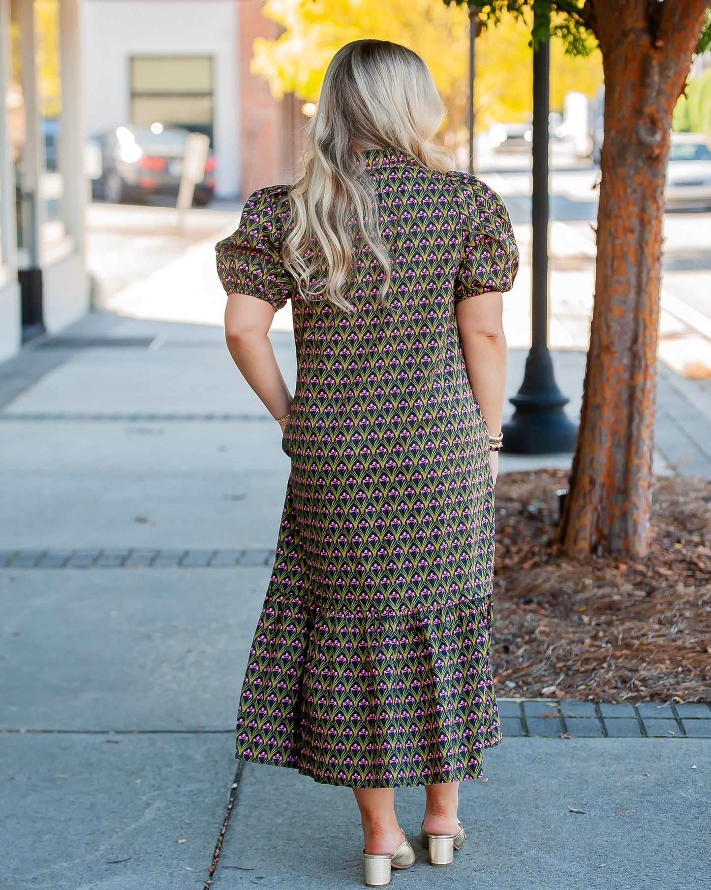Carswell Floral Puff Sleeve Midi