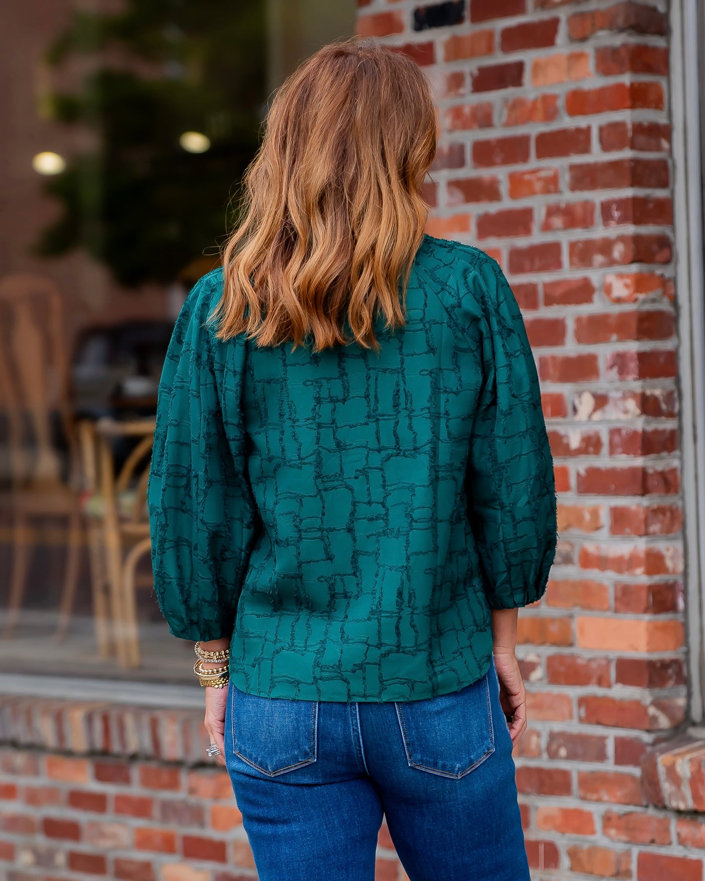 Manassa Standing Collar Top