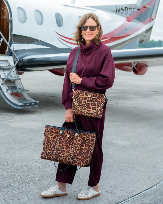 Effortlessly Elevated V Turtleneck Top-Wine