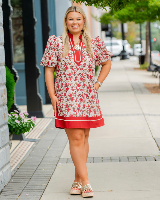 Flanders Floral Short Sleeve Dress