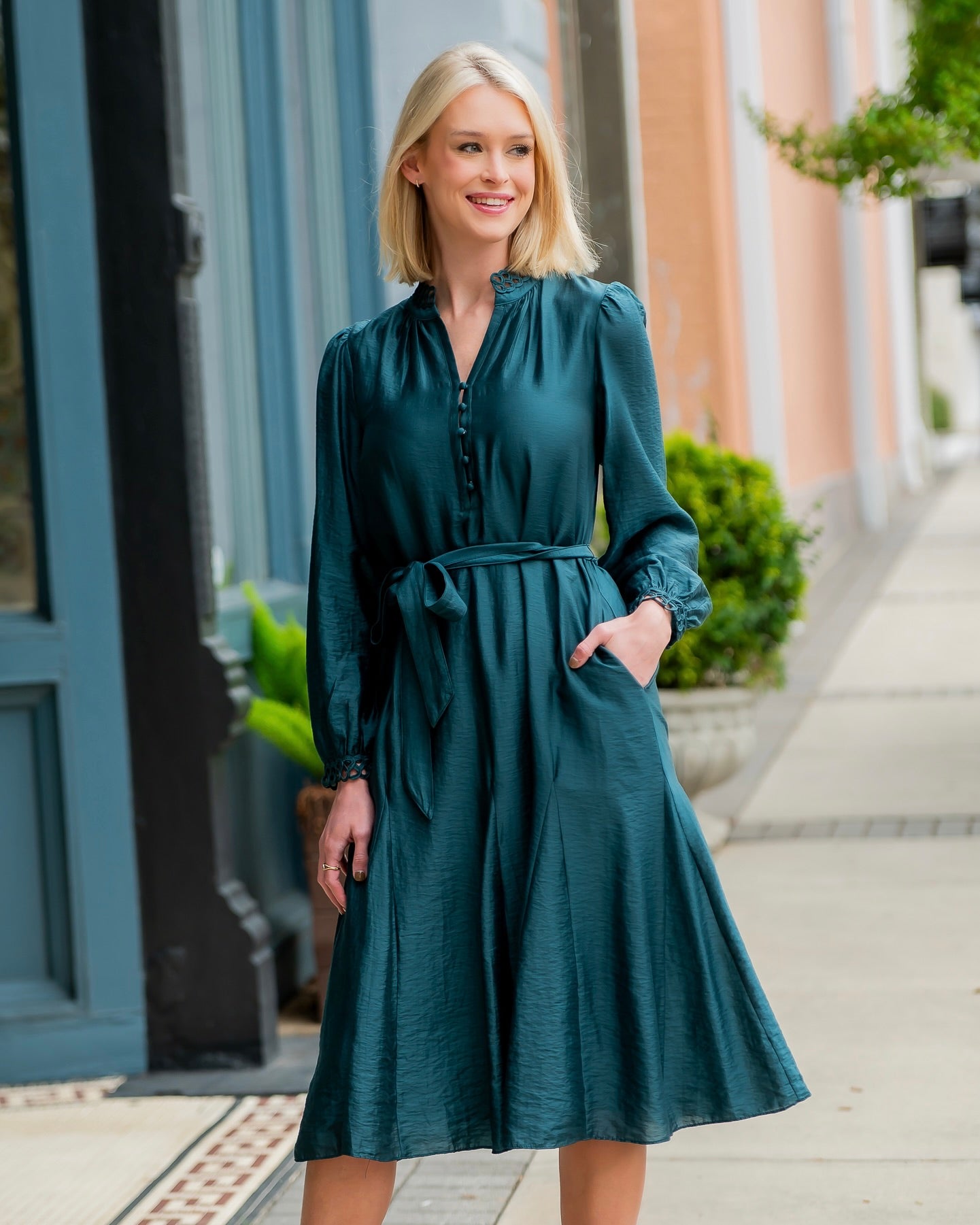 Fairfield Teal Dress