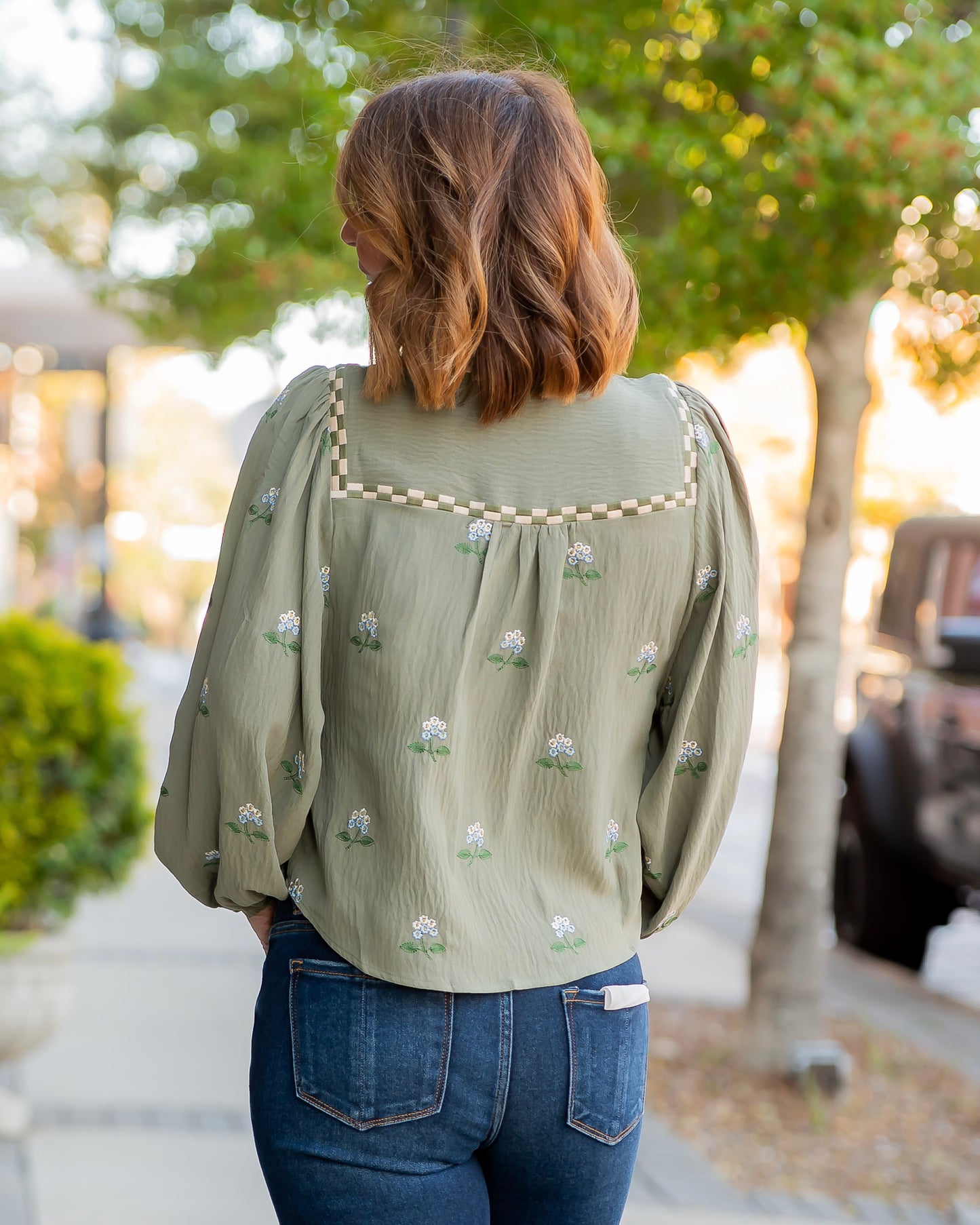 Clearfield Floral Puff Sleeve Top
