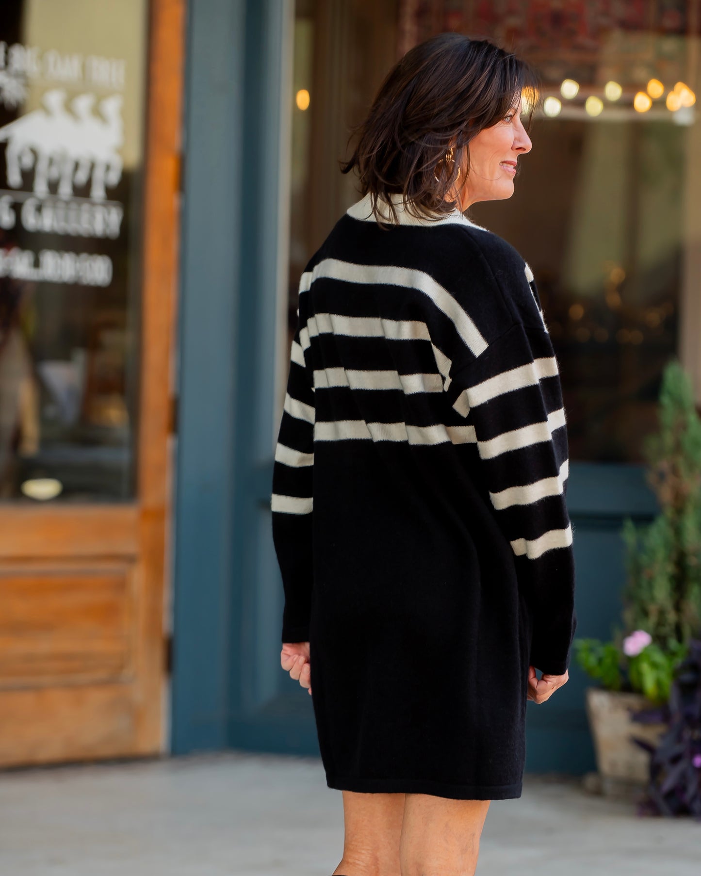 Shephard Stripe Mini Dress