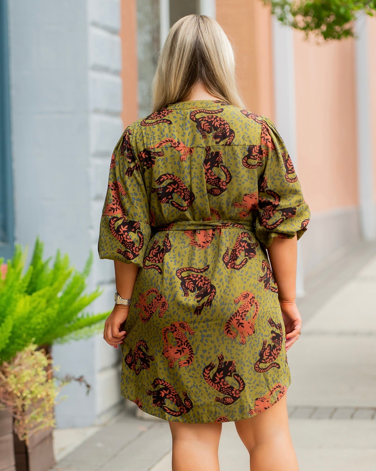 Simmons Animal Print Dress