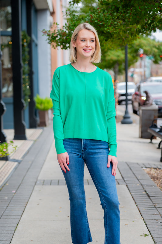 Berkley Lightweight Sweater- Green