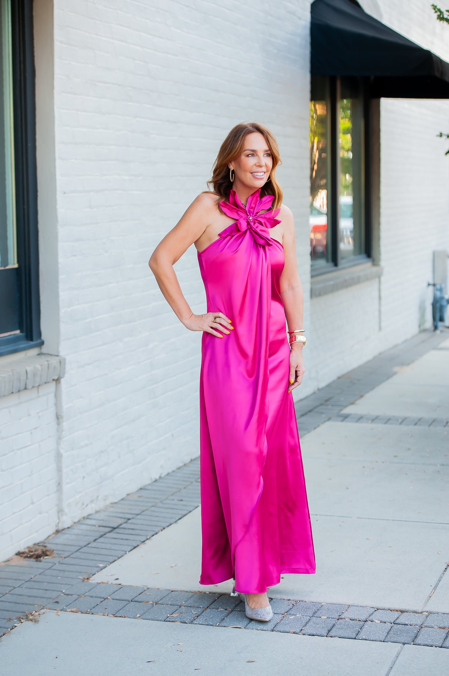 Stop The Show Fuchsia Maxi Dress