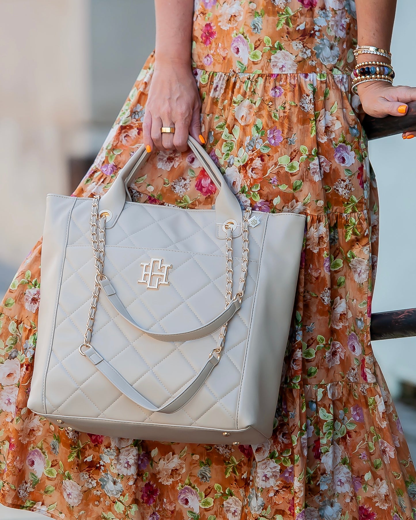 Victoria Floral Print Midi Dress