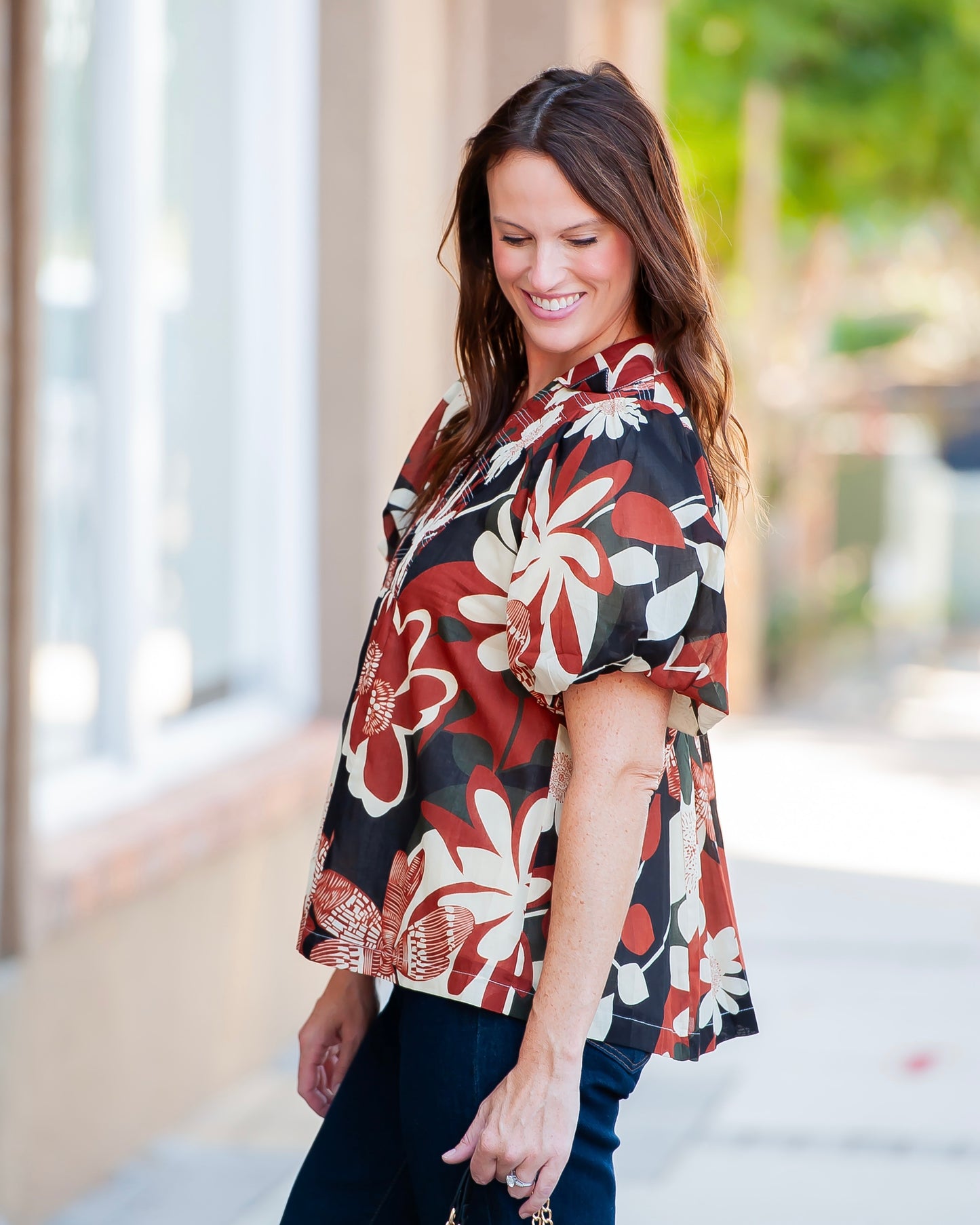 Joyce Floral Print Top