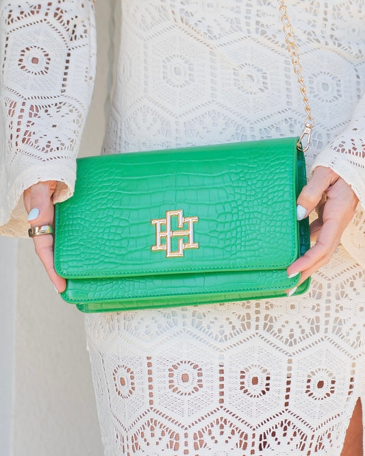 Bryn Clutch/Crossbody Kelly Green EC