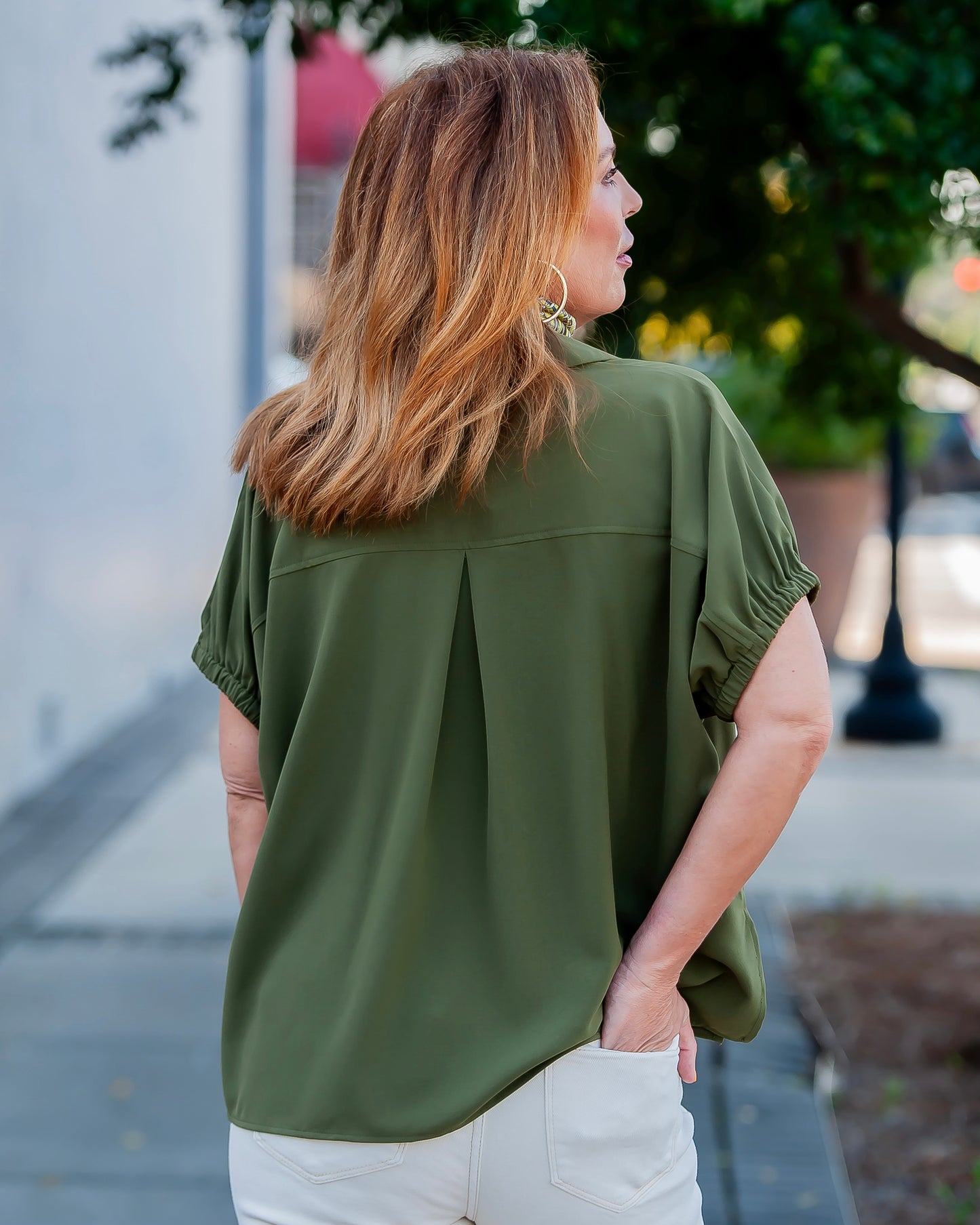 Whitson Solid Top- Olive