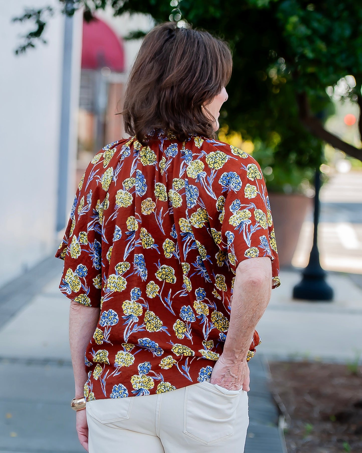 Folsom Flower Print Top