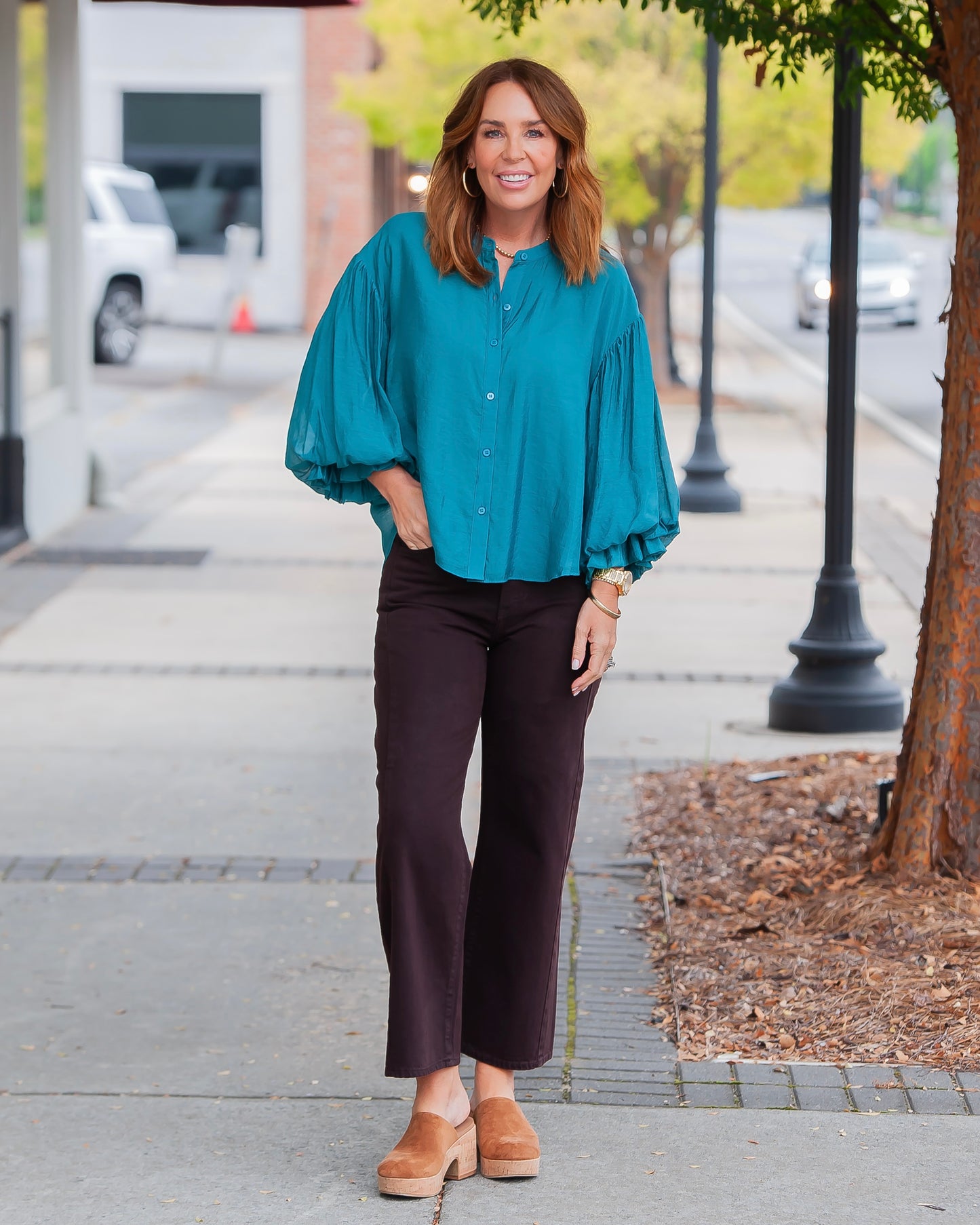 Rhoda Button Up Top