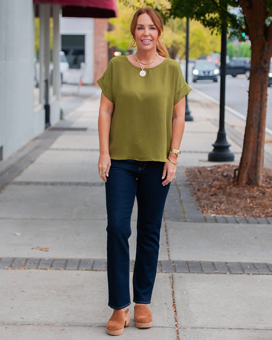 Winthrop Easy Top-Olive