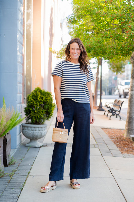 Darwin Classic Bold Stripe Crew Tee
