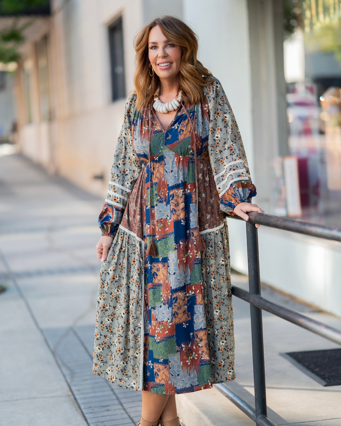 Brittany Boho Patchwork Maxi