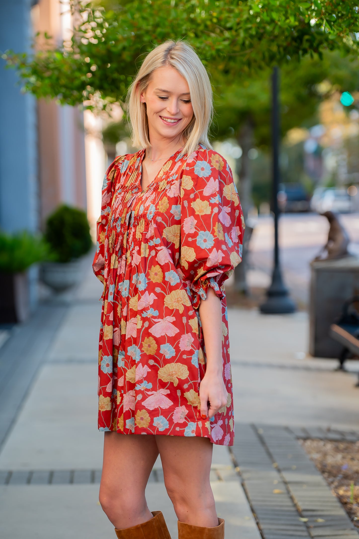 Windham Floral Button Down Dress