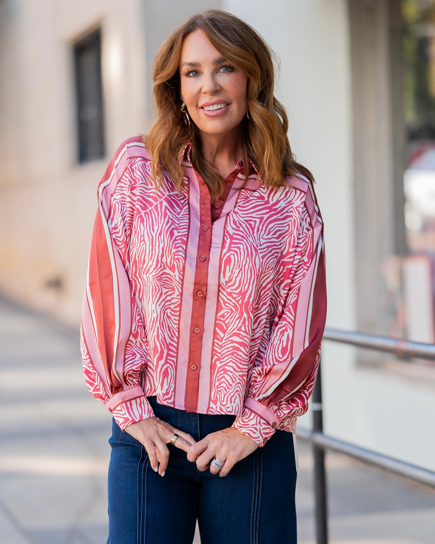 Alice Ann Animal Print Blouse