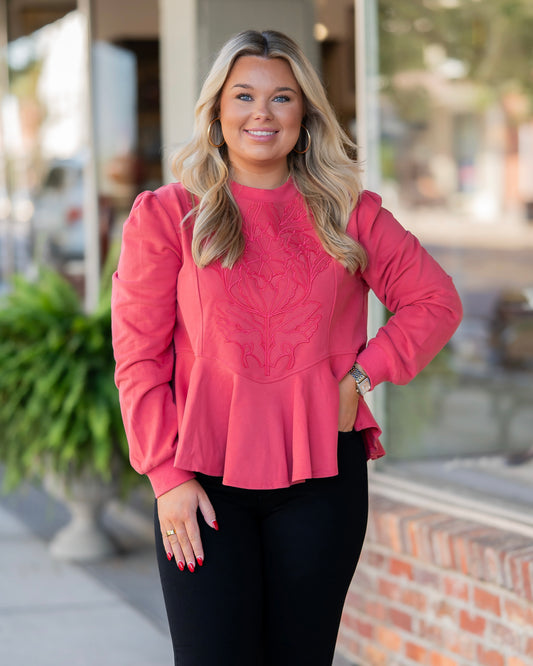 Corraline Peplum Sweatshirt