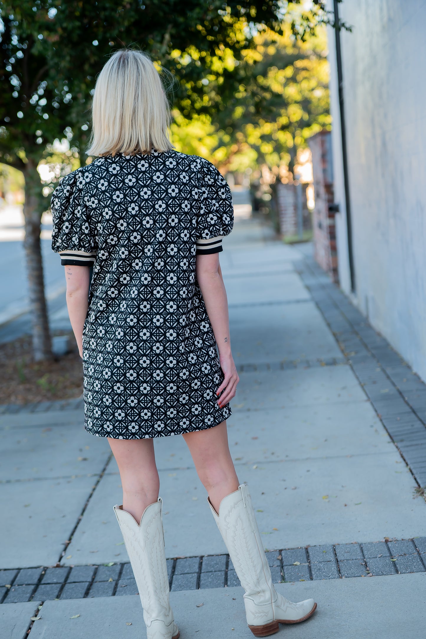 Helena Floral Zip Front Dress