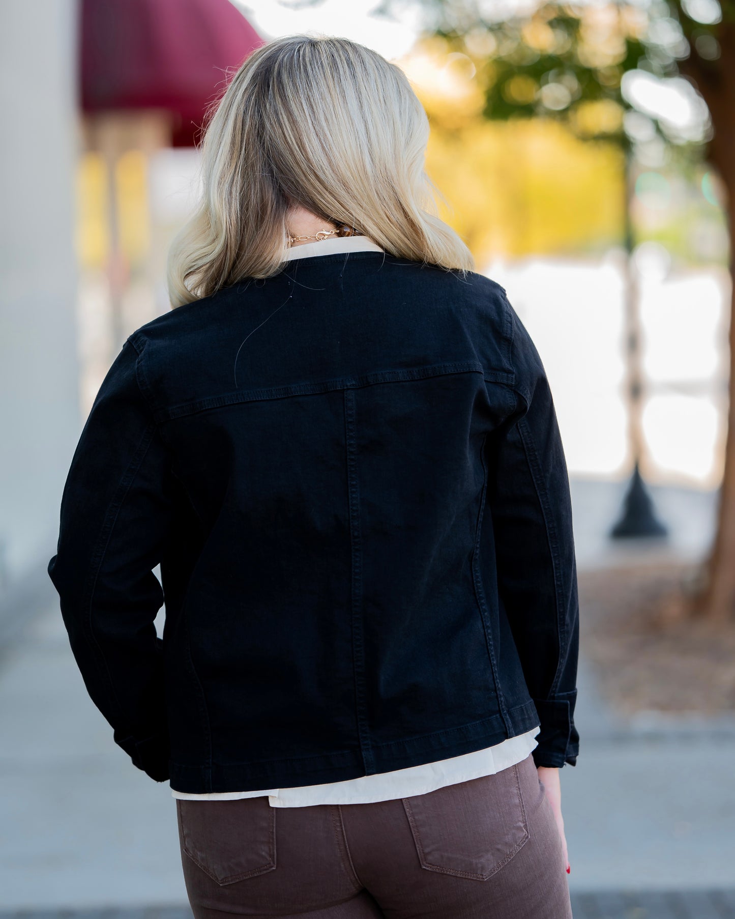 Barbee Black Denim Jacket