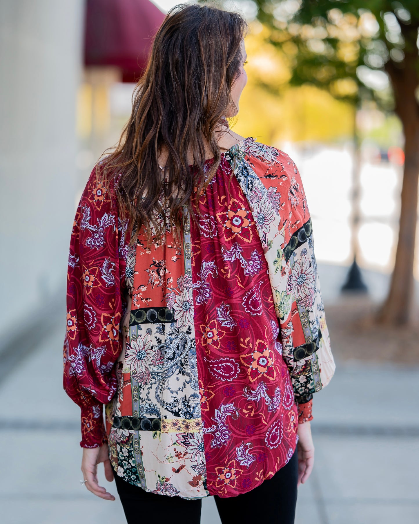 McKenzie Mixed Print Top