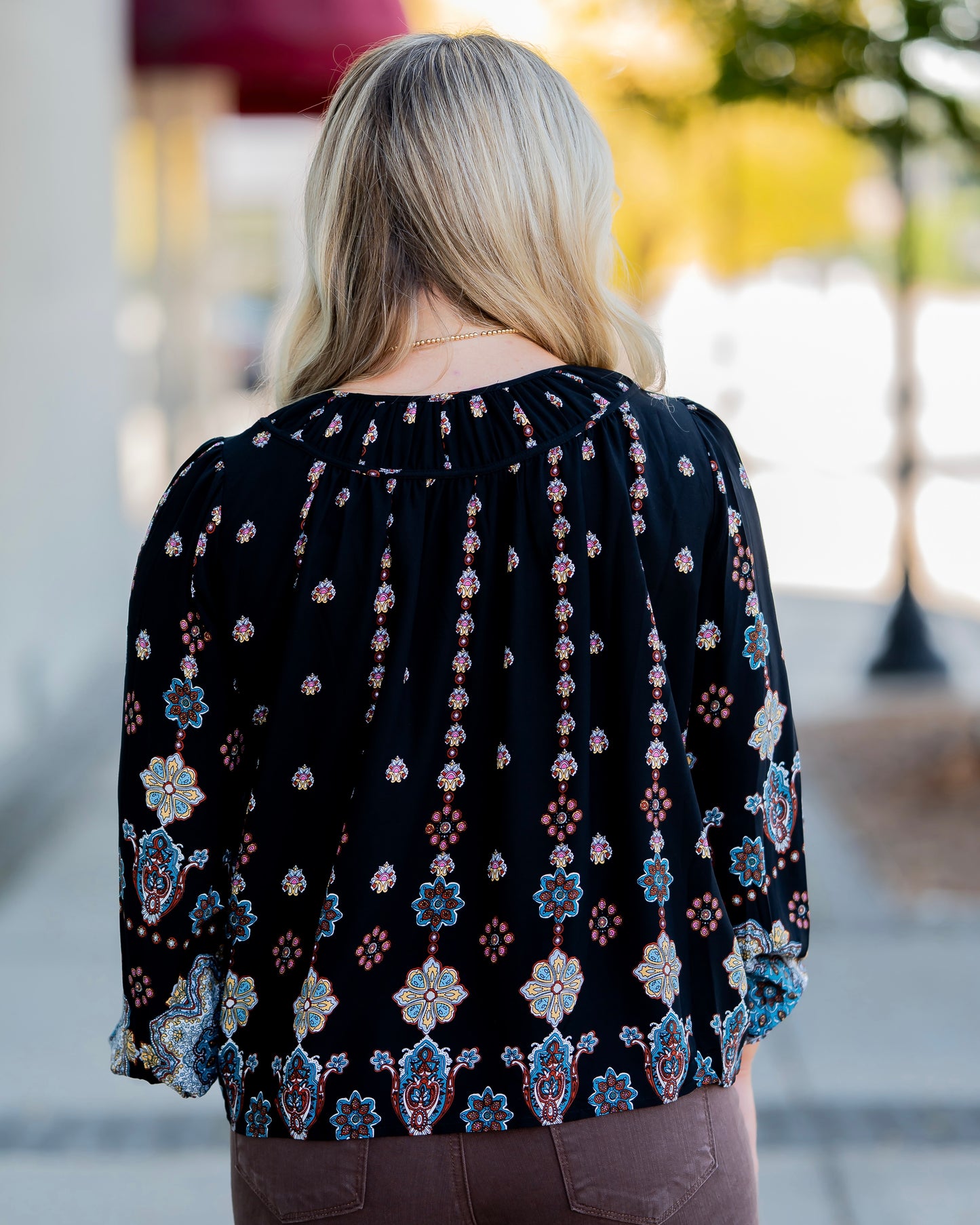 Elizabeth Print Top