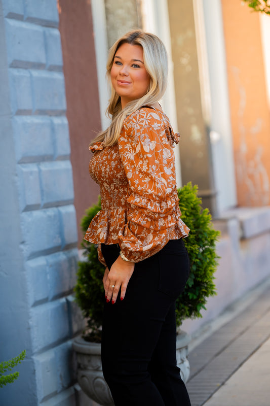 Rye Floral Smocked Top